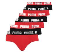 Puma Basic - Slip da uomo (set da 2), -005 rosso/nero, M