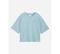 Puma Basic W - T-shirt - Donna - Azzurro XS