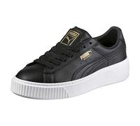 PUMA Basket Platform Core, Sneaker Donna, Nero Black-Gold, 39 EU