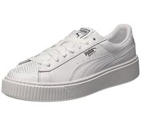 Puma Basket Platform Ocean Wn's, Scarpe da Ginnastica Basse Donna, Bianco White Silver White, 36 EU
