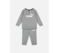 PUMA Minicats Ess Crew Jogger Fl, Tuta sportiva Unisex - Bimbi 0-24, Medium Gray Heather, 62
