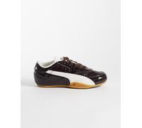PUMA - Bella Mina - Sneakers color cioccolato con stampa coccodrillo e suola in gomma-Marrone 41