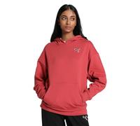 PUMA Better Essentials Felpa con Cappuccio FL Sudore, Astro Rosso, L Donna