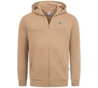 Puma Better Essentials Giacca A Cappuccio Zip Completa Da Uomo Marrone Nuova