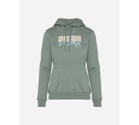 Puma Big Logo W - Felpa - Donna - Verde S