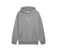 PUMA Felpa con cappuccio in pile BMW M Motorsport Essentials da uomo, Collection, Medium Grigio Heather, S S