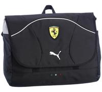 Puma - Borsa a Tracolla Ferrari Replica, 42 x 31 x 12 cm, Unisex, Umhängetasche Ferrari Replica, Black-White-Black, 42x31x12 cm