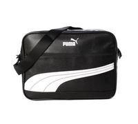 PUMA Borsa a tracolla unisex per adulti Campus Reporter Retro, nero/bianco