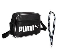 PUMA Borsa - Borsa a tracolla - Campus Reporter Retro Bag - Portachiavi Limited, Nero , taglia unica