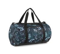 PUMA borsa sportiva AT ESS GREEN TERRAINS Barrel Bag Green Terrain - PUMA Black - AOP verde scuro
