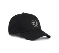 PUMA Borussia Dortmund Essentials Cap Unisex, Accessori, Nero/Flat Medium Grigio, OSFA OSFA