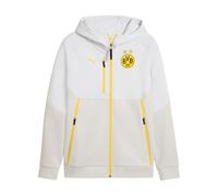 PUMA Borussia Dortmund Pumatech Fz Felpa con cappuccio, grigio, S da uomo