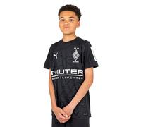 PUMA Borussia Mönchengladbach, maglia 3rd 2025/2026, per bambini, colore nero, 152 bambini