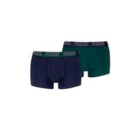 PUMA Boxer 'Bipack boxers puma marino/verde mid trunk' blu Uomo - Abbigliamento - Intimo - Mutande - Boxer PUMA S