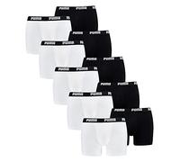 PUMA Boxer da uomo, 100004386, confezione da 10 pezzi, - 301 bianco/nero, L