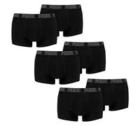 PUMA Boxer da Uomo Basic Trunk, Confezione da 6 Nero (1) M Corto