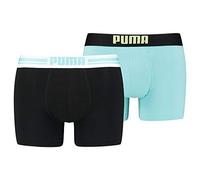 PUMA Boxer da Uomo con Logo Placed, Blu/Nero, XL
