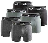 PUMA Boxer da uomo, edizione limitata, confezione da 6 pezzi, colore: nero/verde, taglia M, New Black Green, M