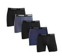 Puma Boxer da Uomo in Microfibra, Confezione da 5, Blu, Grigio e Nero, Large