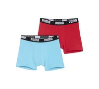 PUMA Boxer Everyday Basic per ragazzi (confezione doppia), Abbigliamento, Blu/Rosso, 12 12