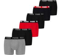 PUMA Boxer 'Everyday' grigio sfumato / rosso / nero / bianco Uomo PUMA M grigio sfumato / rosso / nero / bianco