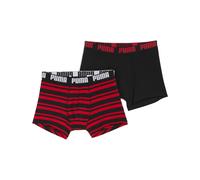 PUMA Boxer Everyday Heritage da uomo (confezione doppia), Abbigliamento, Rosso, 2 2