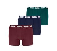 PUMA Boxer in confezione da 3 pezzi da uomo, Abbigliamento, Rosso/Navy, 4 4