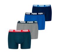 Puma Boxer Uomo Pantaloncini, 4er Pacco - Base Ecom ,Cotone Elasticizzato,Everyd