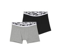 PUMA Boxer in confezione doppia da uomo, Abbigliamento, Middle Grey Melange/Nero, 3 3