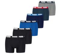 Puma Boxer Shorts Da Uomo, 6 Pezzi - Boxer Basic ECOM, Cotone Stretch, Everyd...