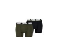 Puma Boxer Trunk Boxershorts Men Herren Everyday Unterhose Pant Unterwäsche 2er Pack, Farbe:Black/Grey Melange, Bekleidungsgröße:M