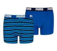 PUMA Everyday Striped Boxers 2P, Biancheria Intima, Bambini e Ragazzi, Navy/Blue - New, 158-164