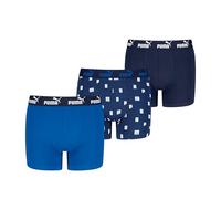 PUMA Boy's Elements Boxer, Blue Combo, 122/128 (3er Pack)