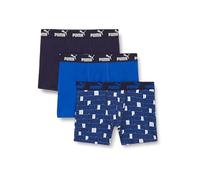 PUMA Boy's Elements Boxer, Blue Combo, 134/140 (3er Pack)