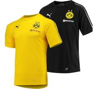 Puma BVB 09 Maglietta Uomo Trikot Dortmund Sport Tempo Libero Jersey Giallo Nero
