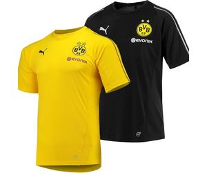 Puma BVB 09 T-Shirt Trikot Uomo Borussia Dortmund Training Jersey Giallo Nero