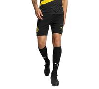 PUMA BVB 770636-02 Shorts Replica Pantaloncini Unisex - Adulto Black-Cyber Yellow M