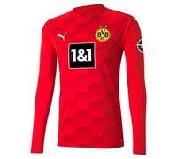 Puma BVB GK Shirt Replica LS Jr W.Sponsor New, Maglia da Portiere Unisex Bambini, Red, 176