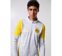 Puma - Bvb Training 1/4 Zip Top Grigio - Abbigliamento S Grigio