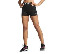 Pantaloncini Puma Strong nero opaco bianco donna - M