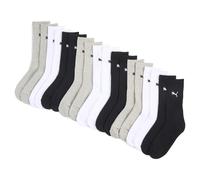 PUMA Calze alte unisex (confezione da 9), Abbigliamento, Bianco/Grey/Nero, 43-46 43-46