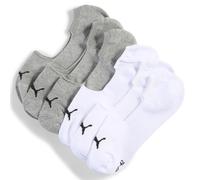 PUMA Calze Footies unisex (confezione da 6), Abbigliamento, Bianco/Grey, 35-38 35-38