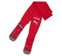 PUMA Calzettoni da calcio a righe Svizzera 2026 da uomo, Abbigliamento, Rosso, 43-46 43-46