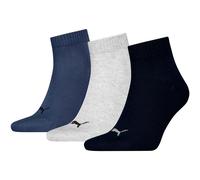 PUMA Calzini unisex in cotone riciclato, confezione da 3 pezzi, - 532 Navy / grigio / blu notte, 39-42