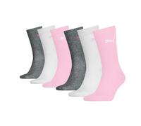 Puma Calzini Bambini, Confezione Da 6 - Sport Junior ECOM, Bordo A Righe, Logo