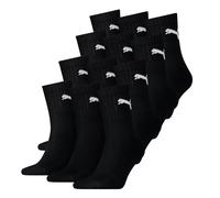 Puma Calzini Corti Unisex 3/4 Sportivi 12 Paia, Soletta In Pile, Colore: ...