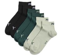 PUMA Calzini corti unisex (confezione da 3), Abbigliamento, Verde, 43-46 43-46