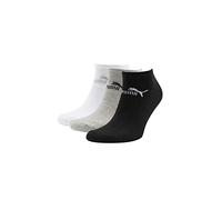 PUMA Sneaker Socks 3pair Pack Assorted Calzini, Grigio/Bianco/Nero, 6-8 Unisex-Adulto