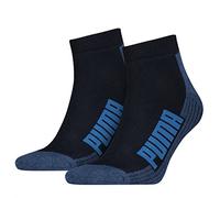 Puma - Calzini unisex con pianta rinforzata, in confezione da 4 paia Navy / Grey / Strong Blue (523) 43-46