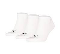 Puma Calzini Unisex, Confezione Da 3 - Sneaker Plain 3P, Logo, Monocromatico